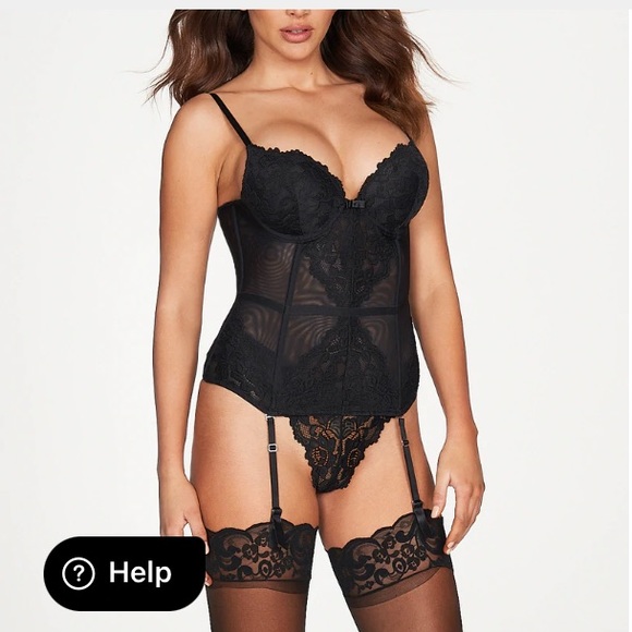Jessica lace corset black size medium 🔥 - Picture 5 of 7